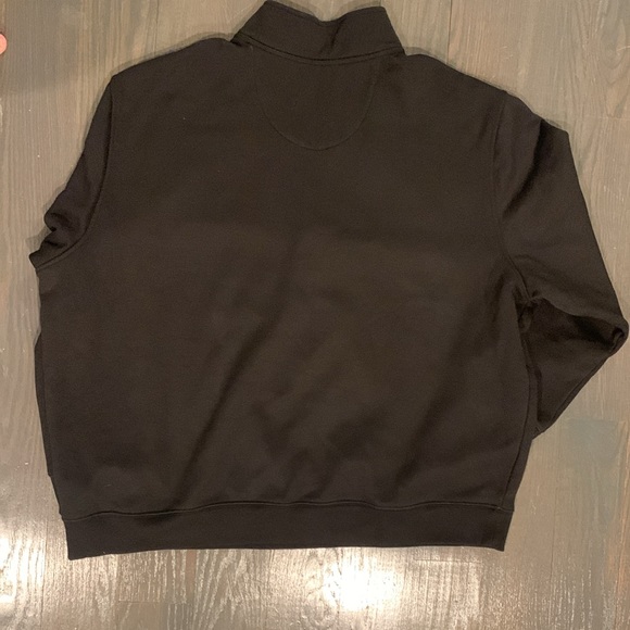 Van Heusen Flex 2XL Big & Tall Quarter Zip Sweater Black - Picture 3 of 5